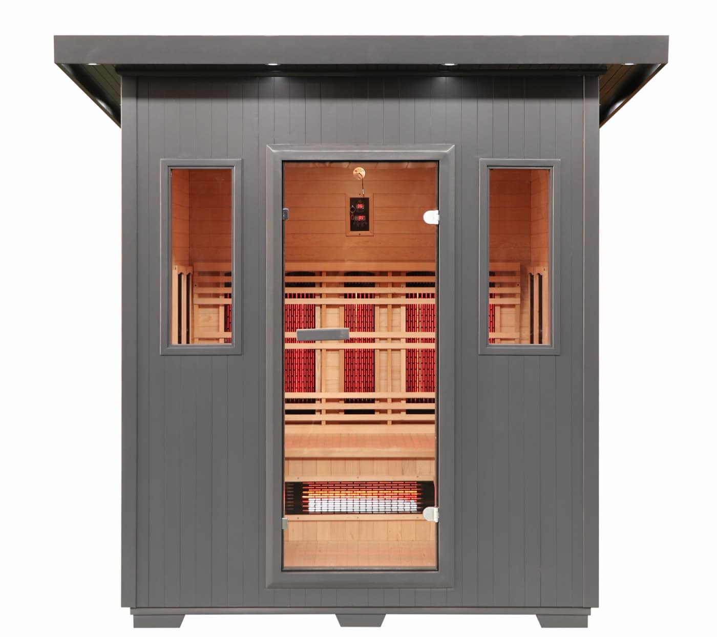 Pacific 4-Person Modern Outdoor Infrared Sauna